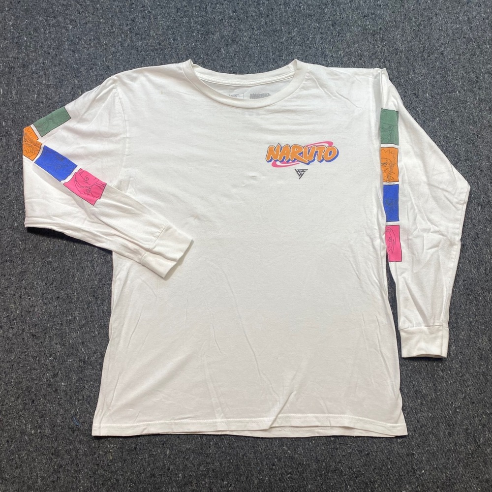 Hypland Naruto TShirt Sz M Mens White Streetwear Anime Sleeve Print Graphic‎